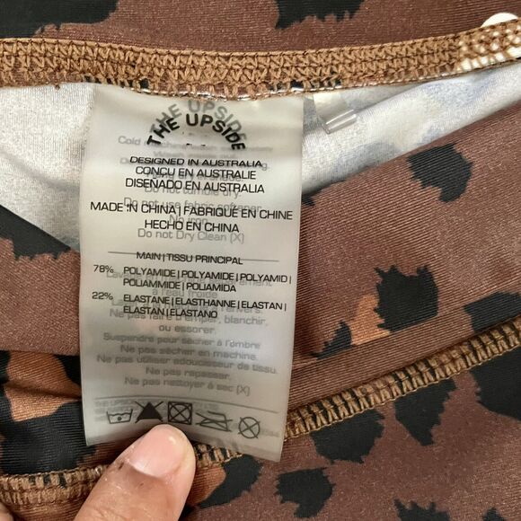 The Upside Tobacco Leopard Midi Leggings Size 10 - Picture 7 of 7